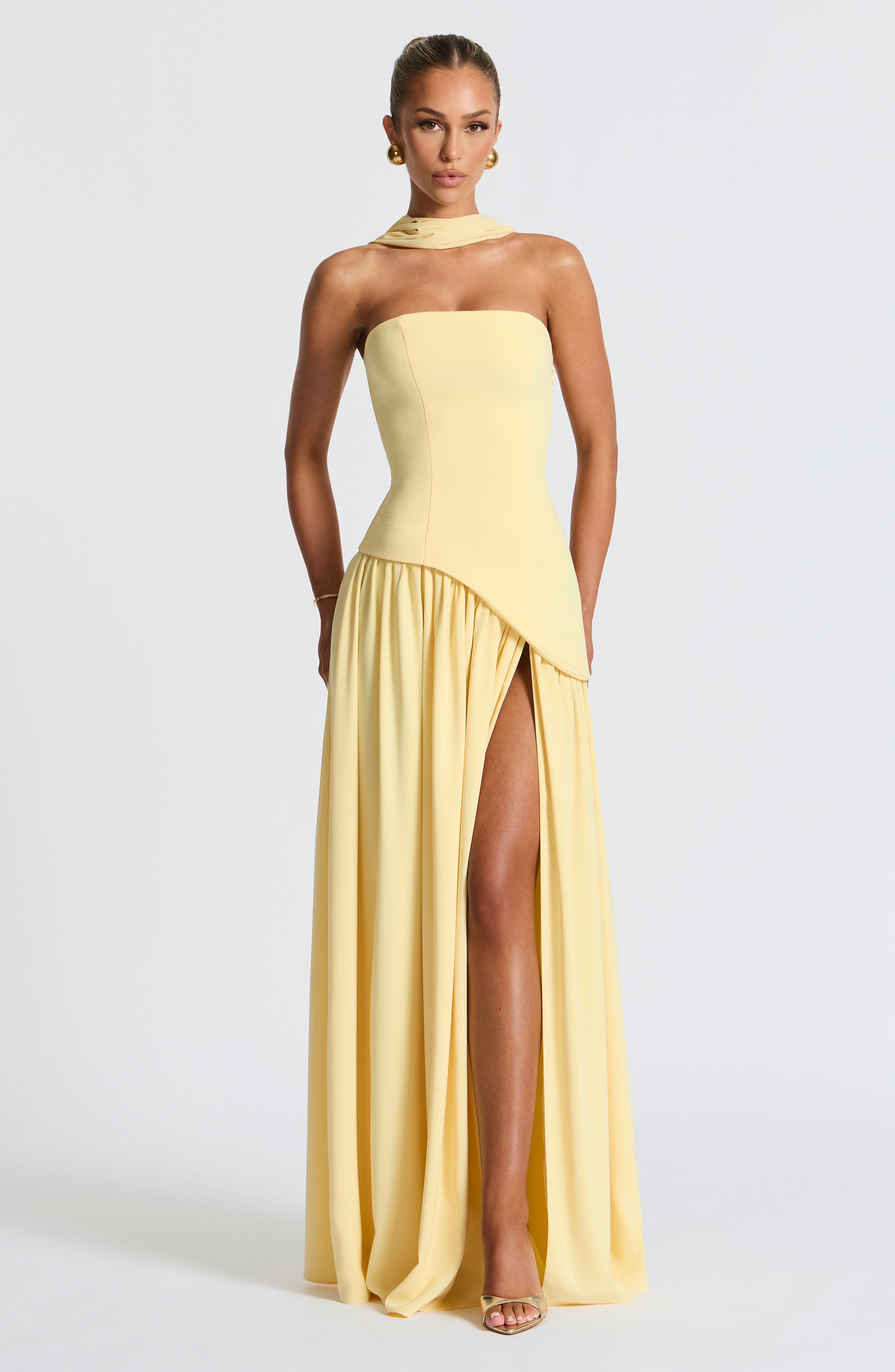 Maliyah Maxi Dress - Lemon - LioraBella
