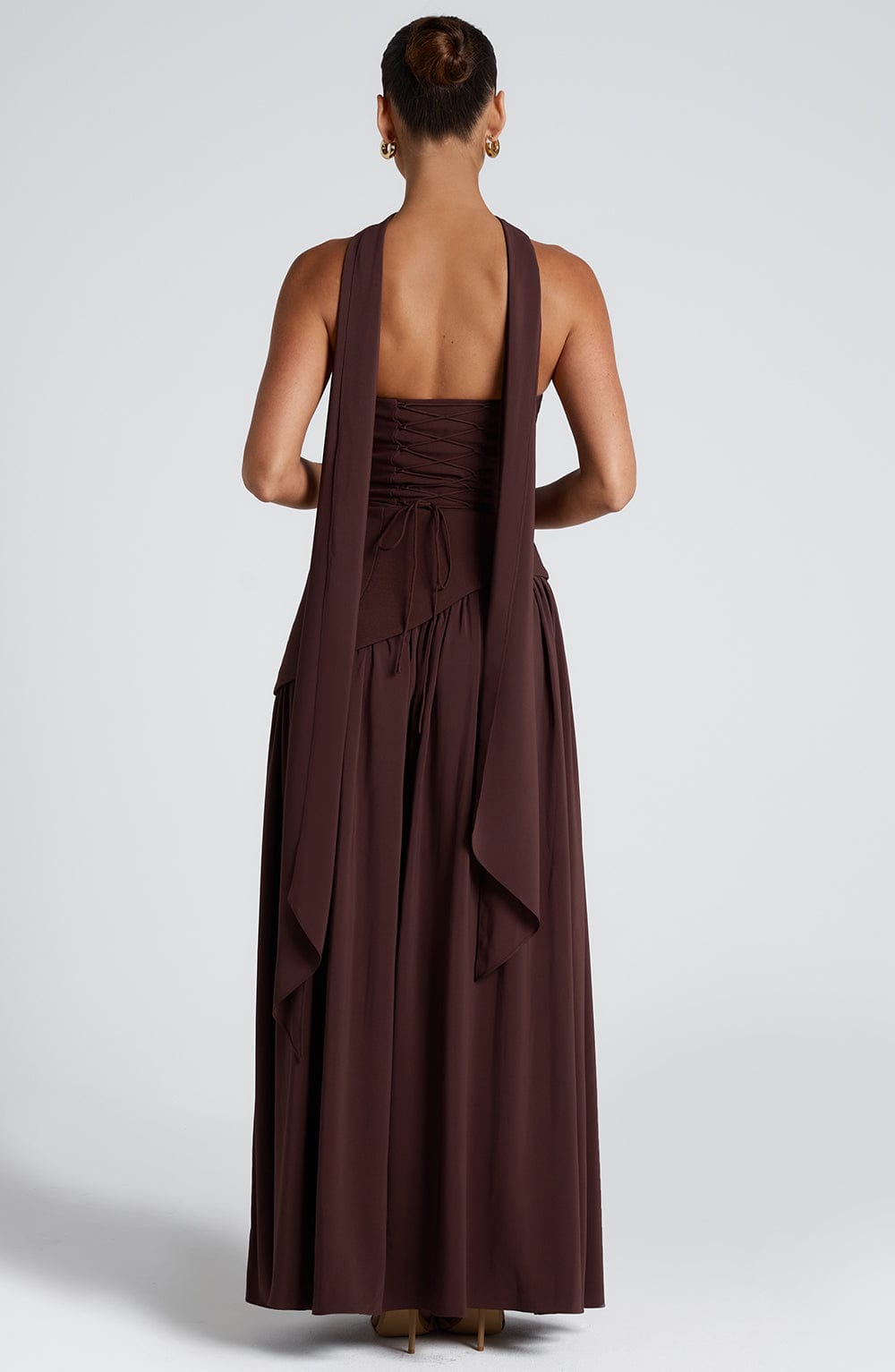 Maliyah Maxi Dress - Plum Brown - LioraBella