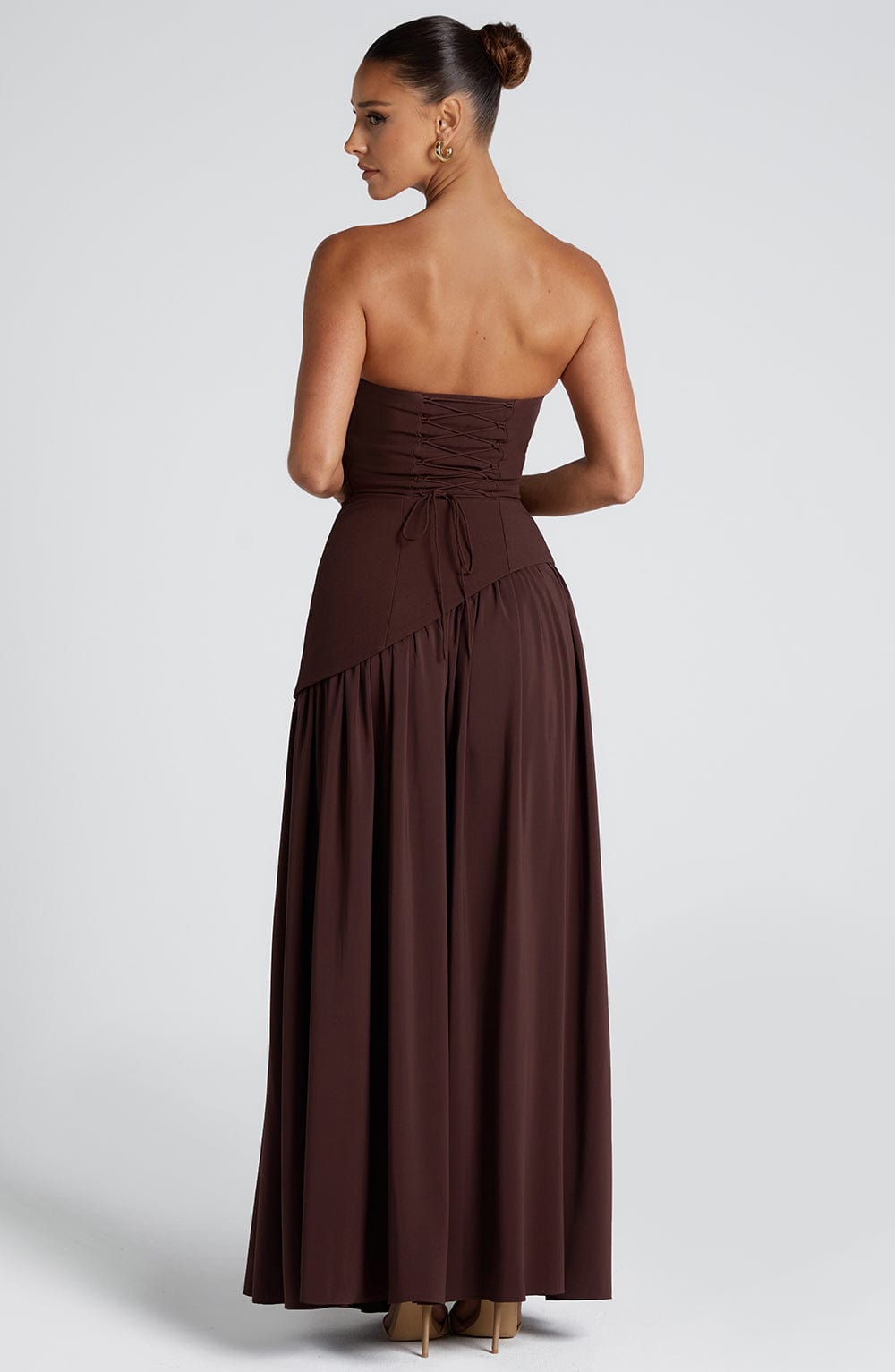 Maliyah Maxi Dress - Plum Brown - LioraBella