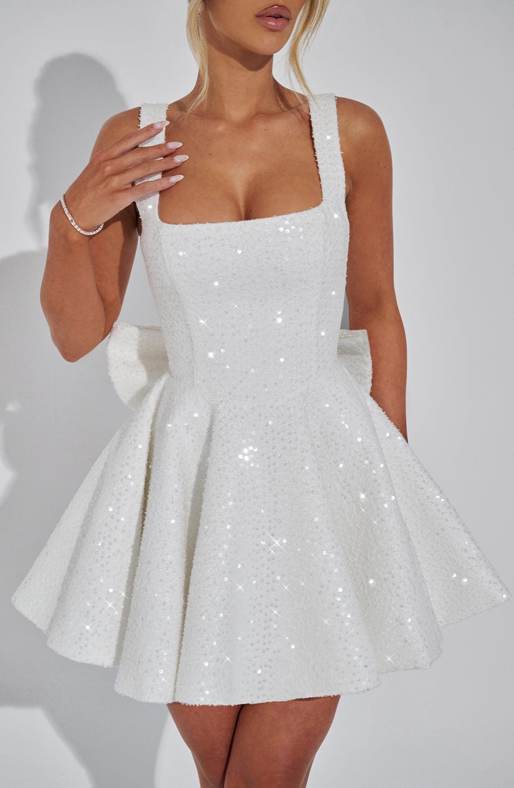 Dorothy Mini Dress - Ivory - LioraBella
