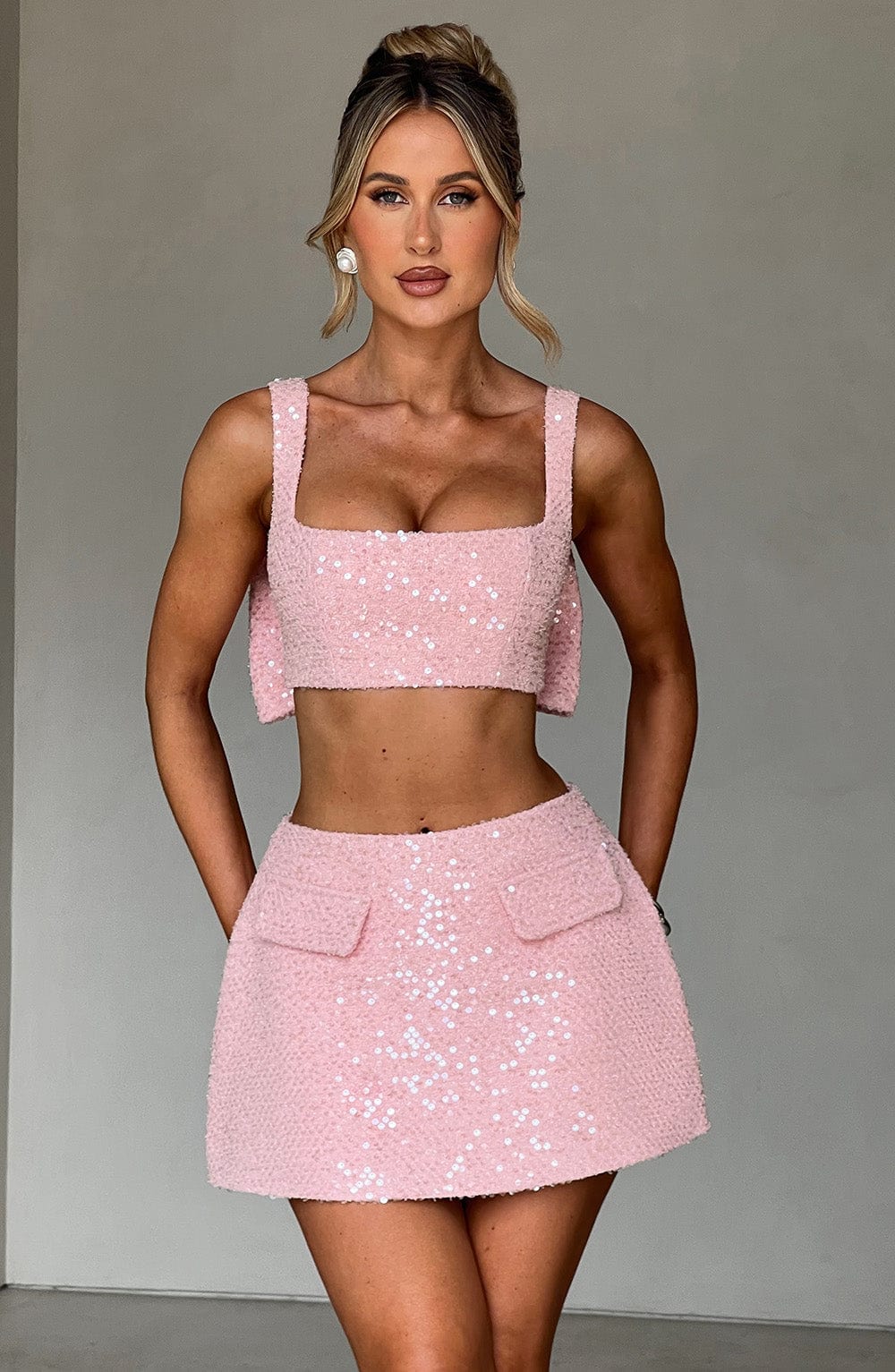 Kiri Mini Skirt - Blush - LioraBella