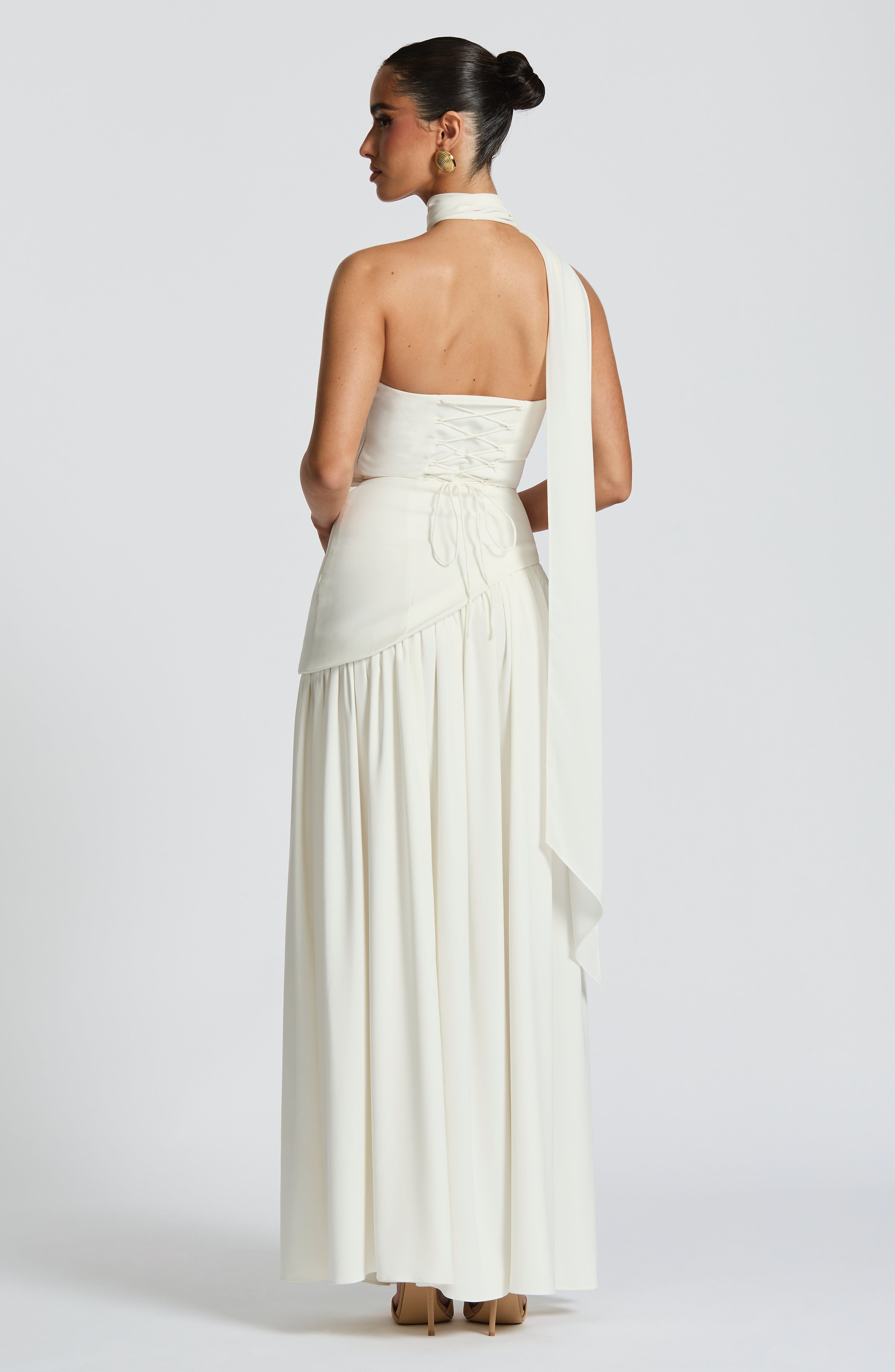 Maliyah Maxi Dress - Ivory - LioraBella