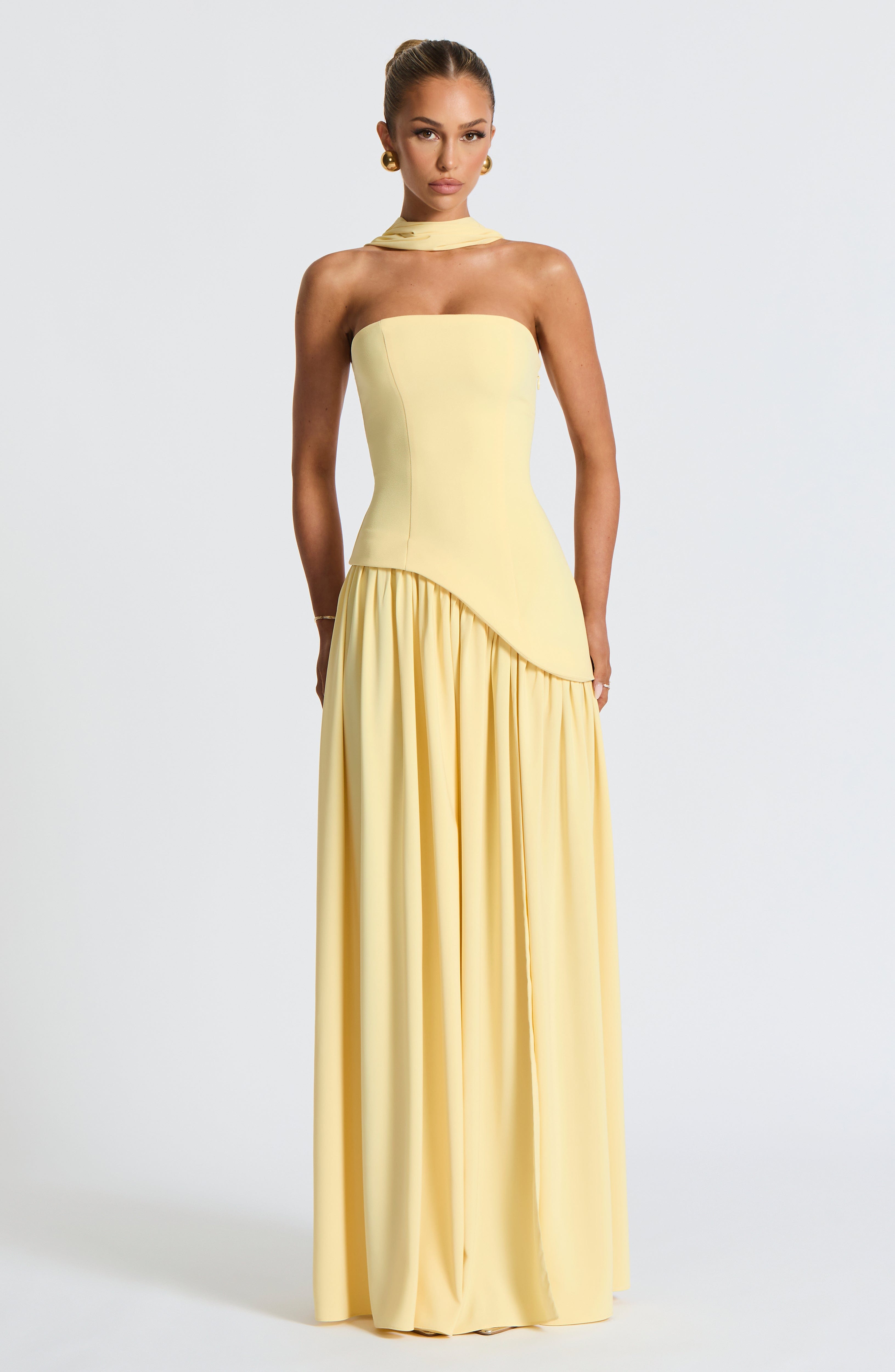 Maliyah Maxi Dress - Lemon - LioraBella