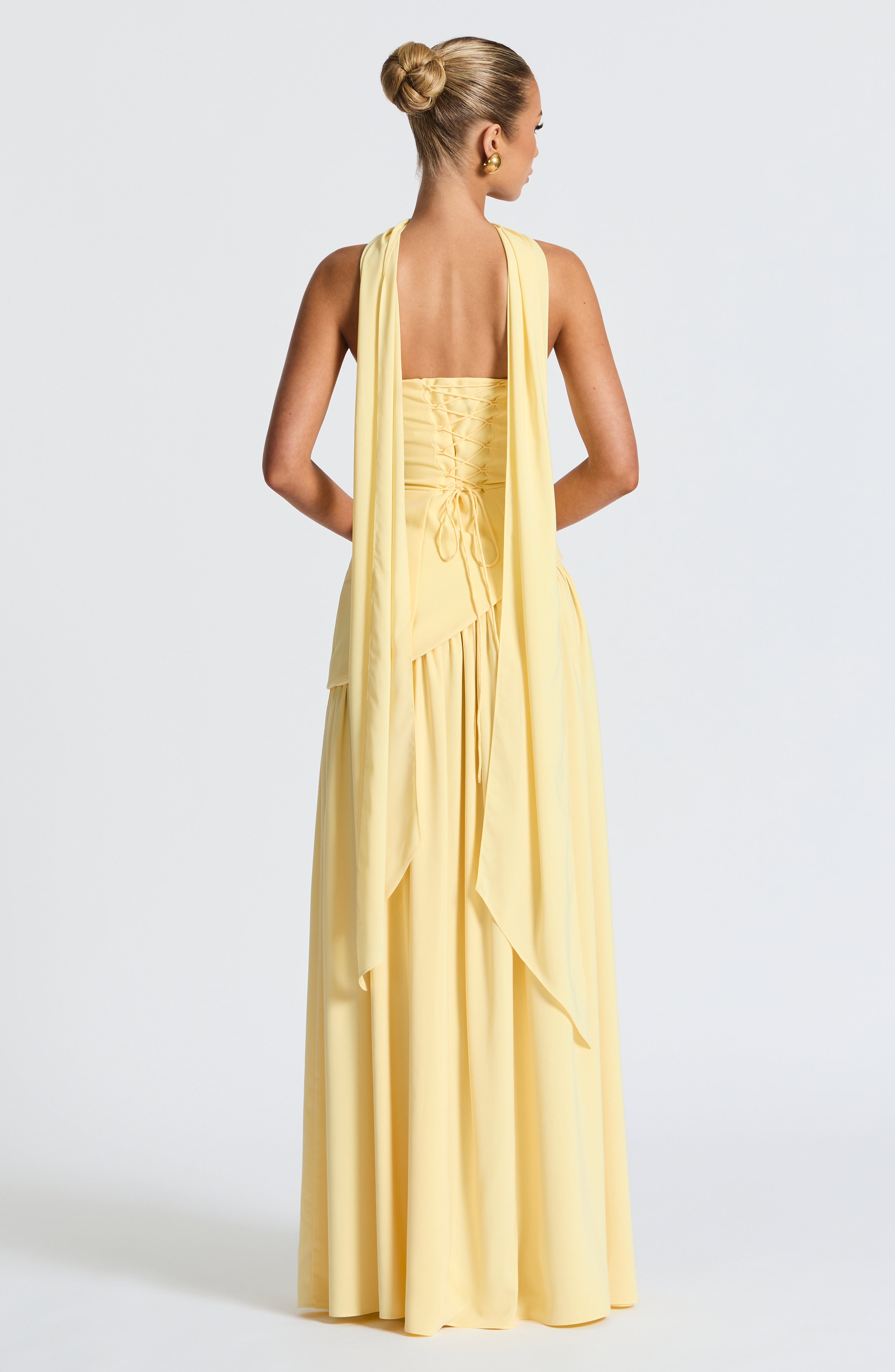 Maliyah Maxi Dress - Lemon - LioraBella