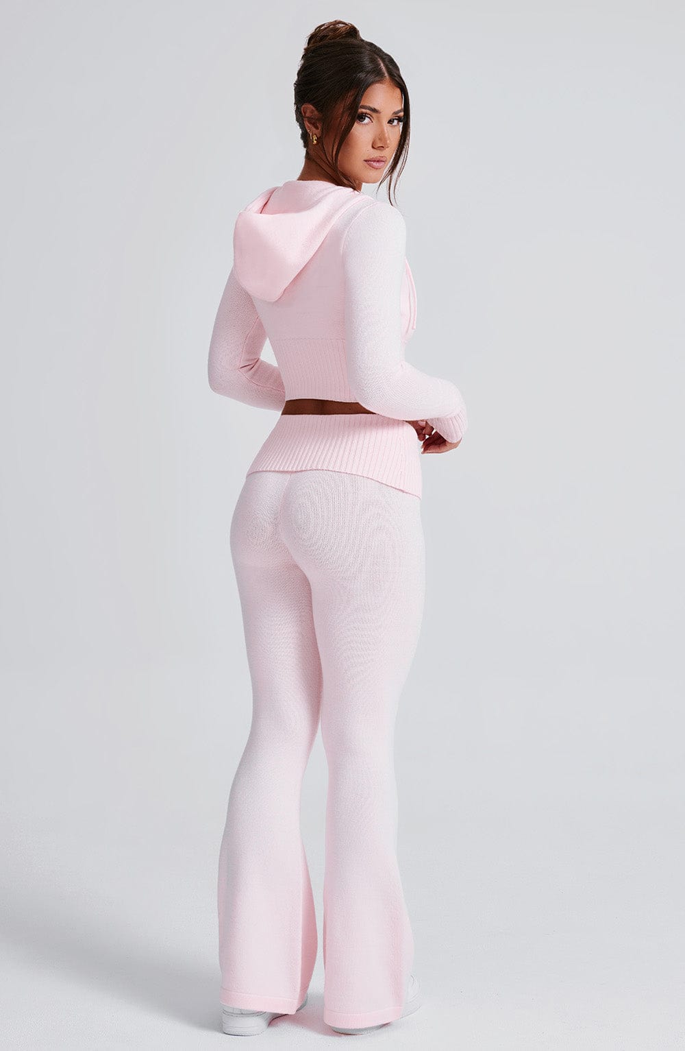 Portia Knit Hoodie - Pink - LioraBella