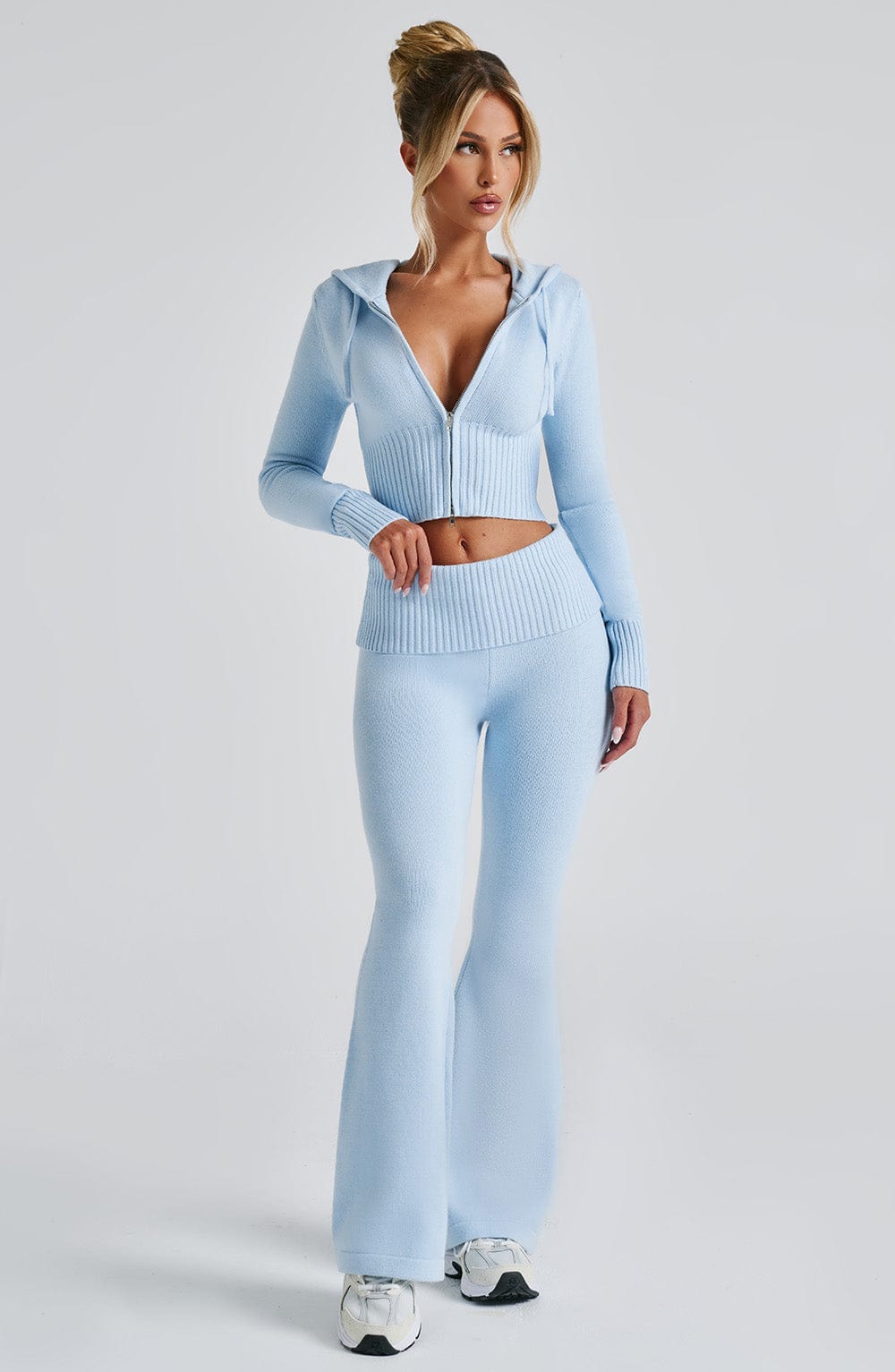 Portia Knit Pants - Baby Blue - LioraBella