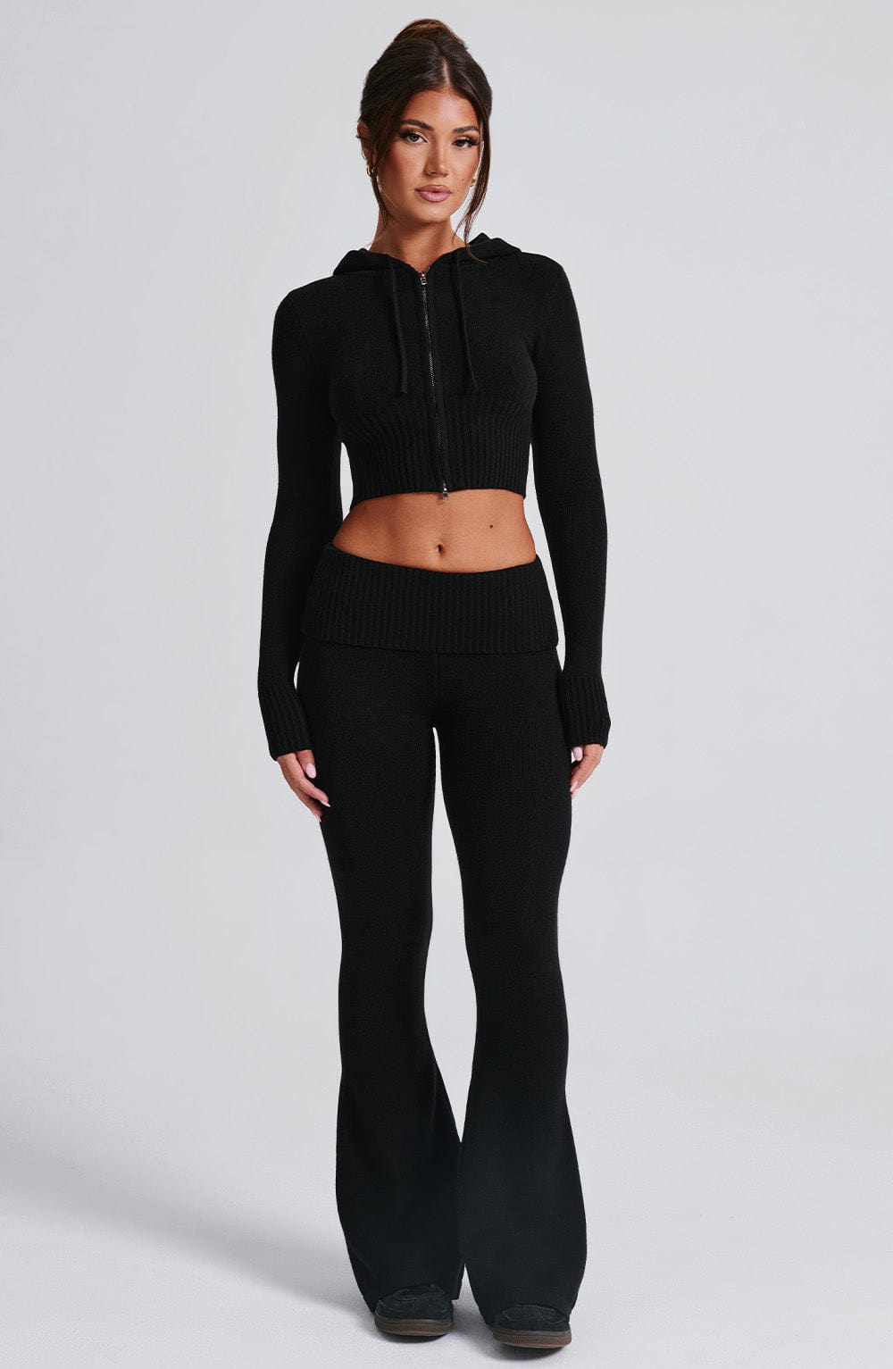 Portia Knit Pants - Black - LioraBella