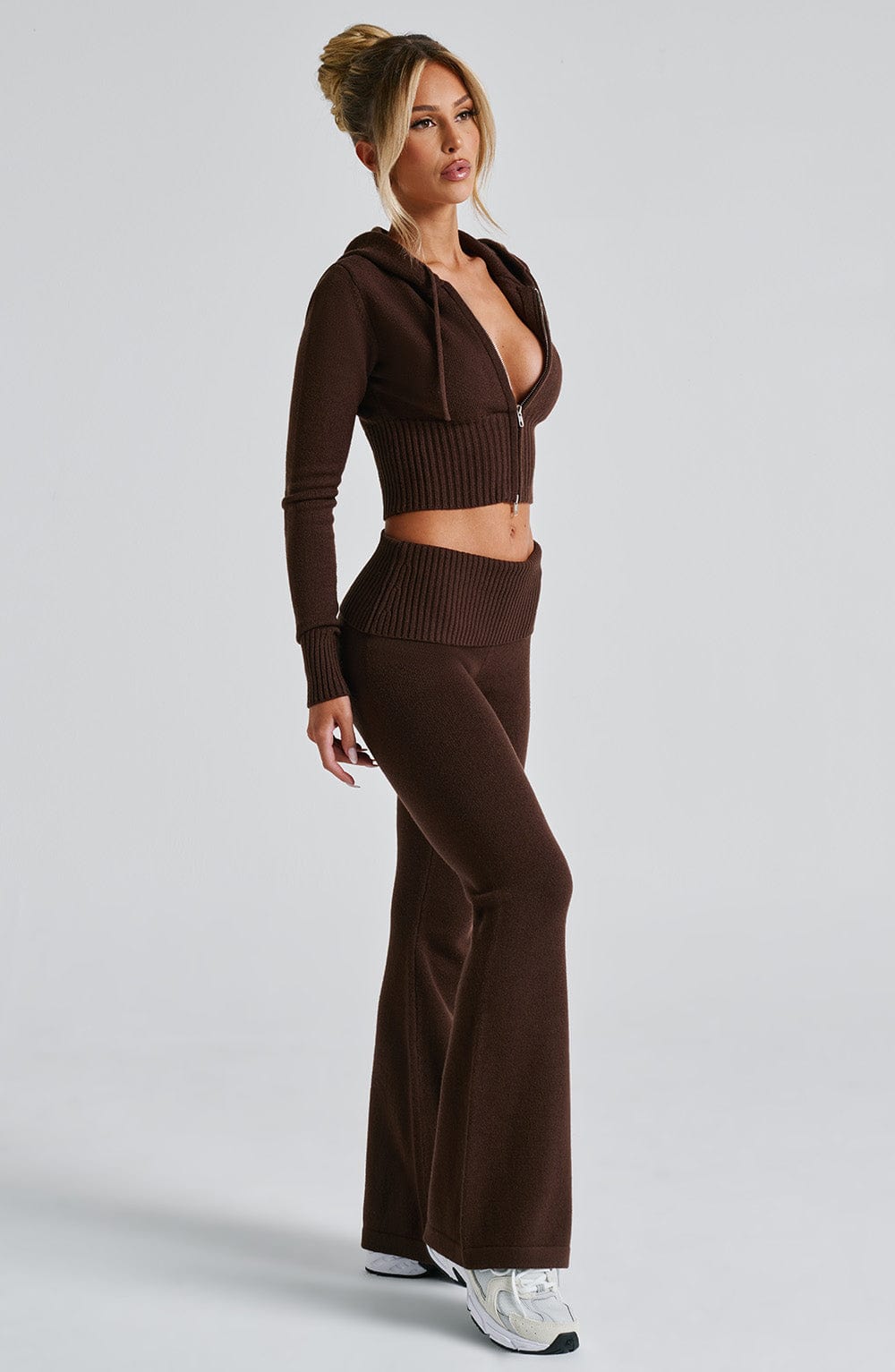 Portia Knit Pants - Chocolate - LioraBella