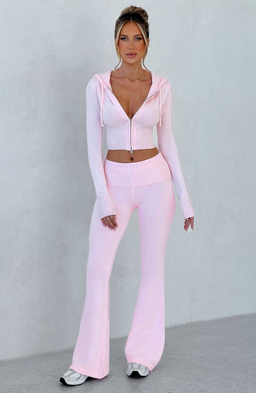 Portia Knit Pants - Pink - LioraBella