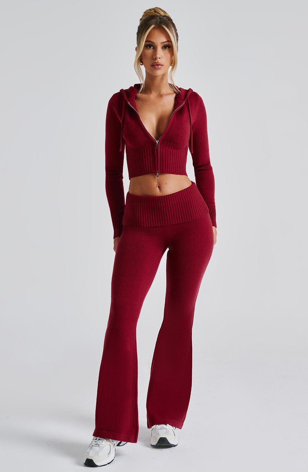 Portia Knit Pants - Red - LioraBella