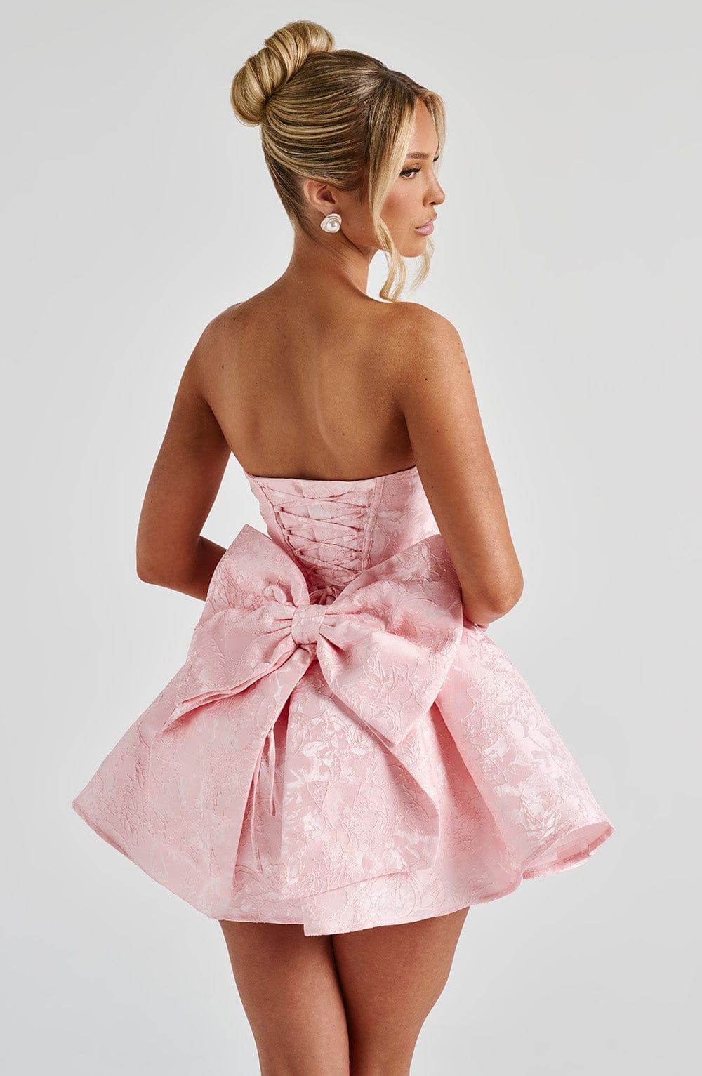 Salome Mini Dress - Blush - LioraBella