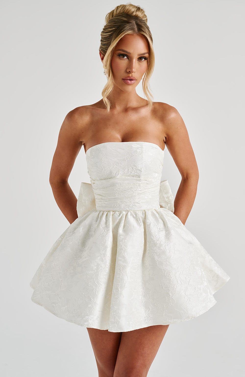 Salome Mini Dress - Ivory - LioraBella