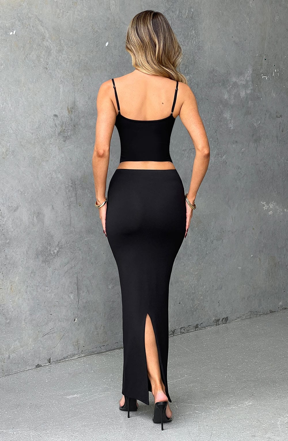 Yazmin Maxi Skirt - Jet Black - LioraBella
