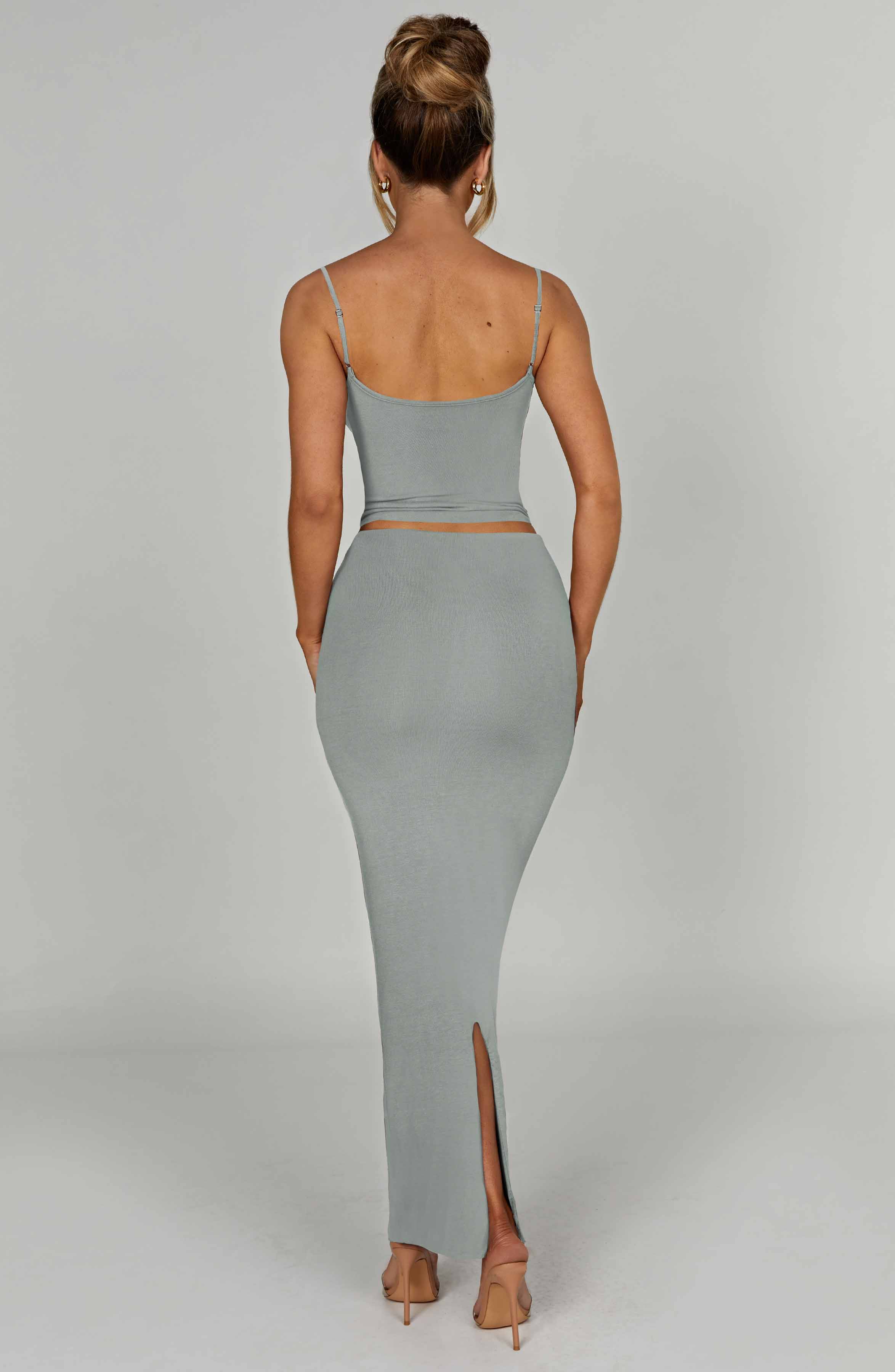 Yazmin Maxi Skirt - Steel - LioraBella